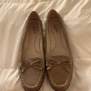Tan loafers